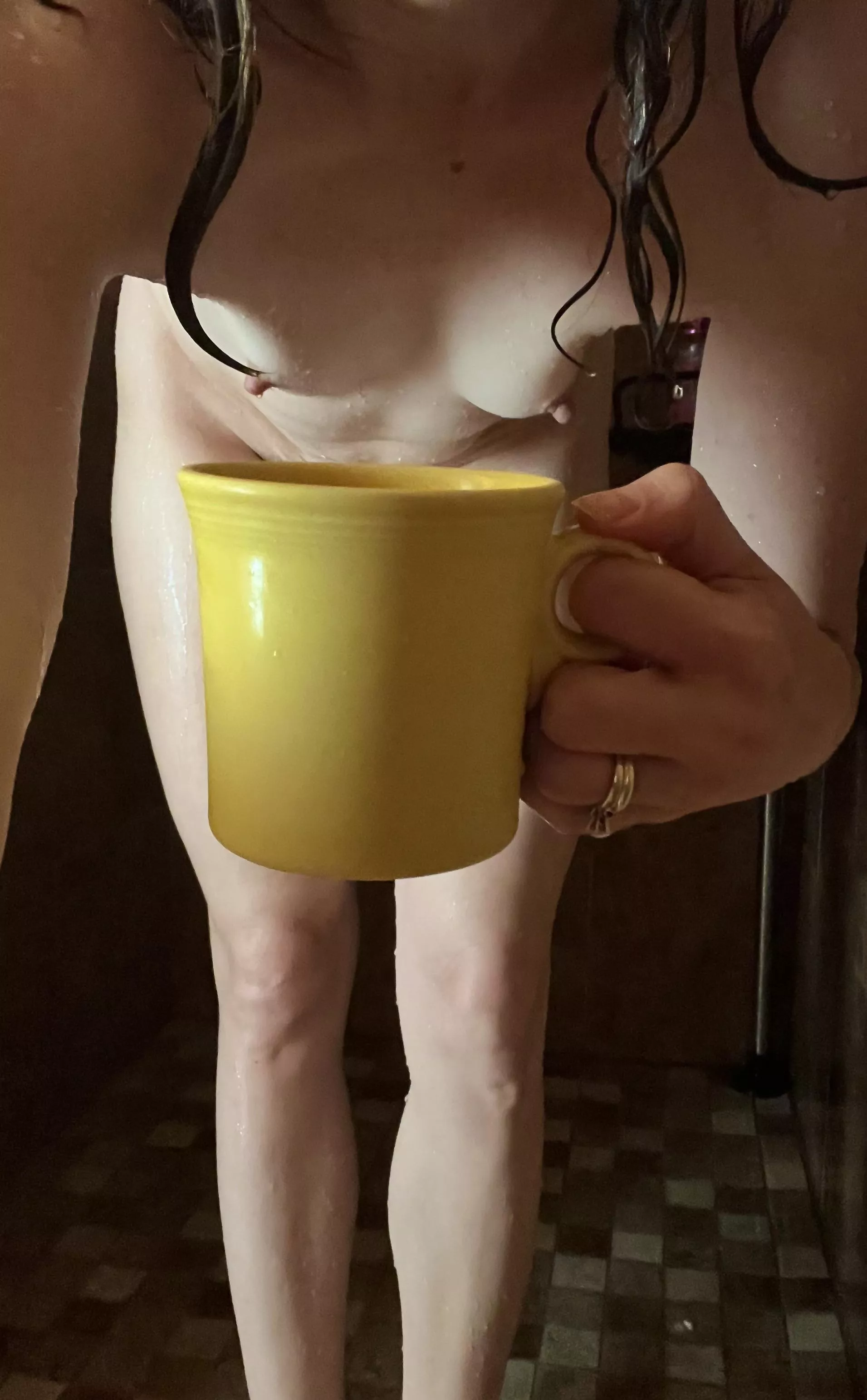 I’ll hold the coffee, if you’ll get my back… 💦 posted by petiteboredhousewife