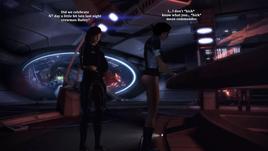 Jane Shepard - Crewman Bailey vs N7 Day. (Rastifan) by Rastifan
