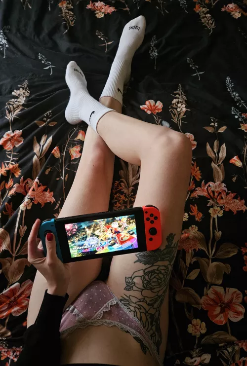 Love my new nike socks [F] by misskaitlynxxx