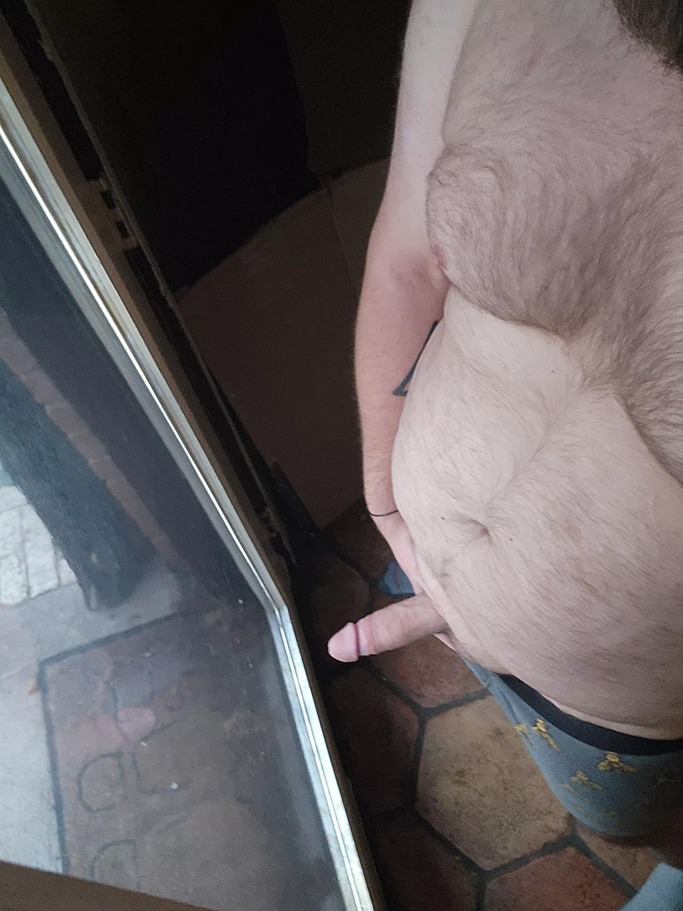 Me getting of for the one milf that walks every Wednesday. She always sticks around to watch. posted by Repulsive-Ad7634