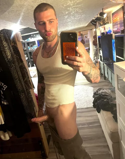 Me waiting patiently for my cock to fall into someone’s mouth by NickVigOfficial