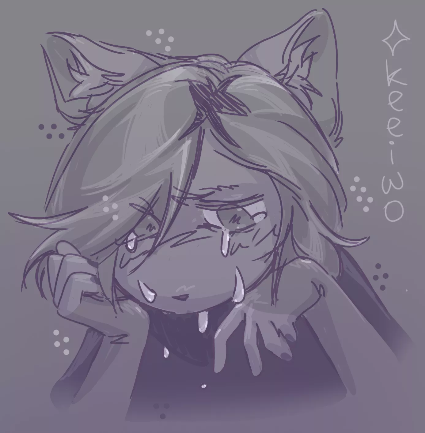 my fursona [art by me] posted by kamysh_meow