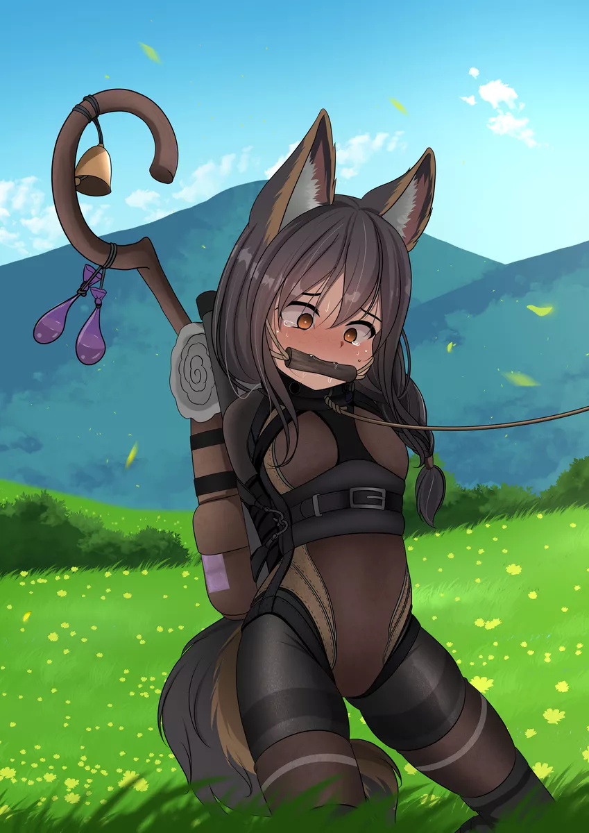 She ran away to be an adventurer only to join a party and end up as their pack mule and bondage toy posted by Oak_jack