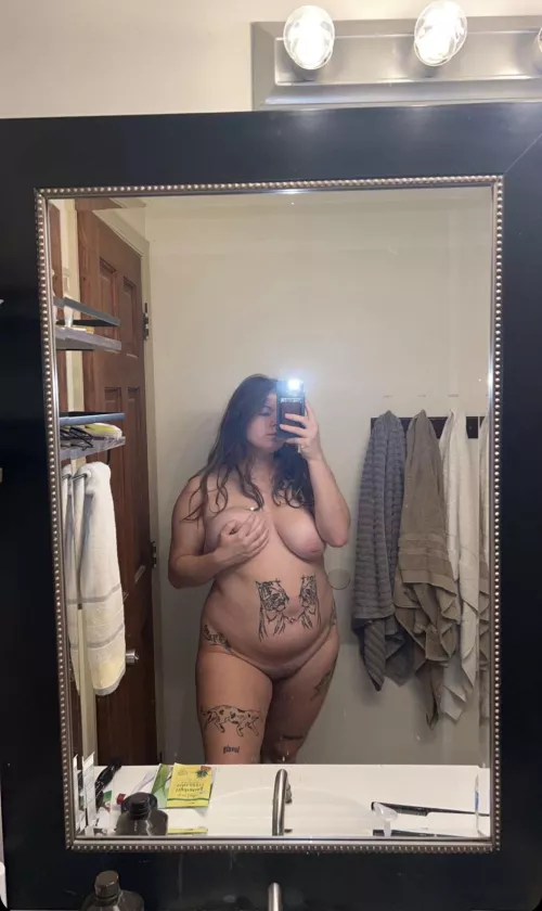 Tell me how beautiful I am 🥰 .. such a thick slut by TheSwollenGirl