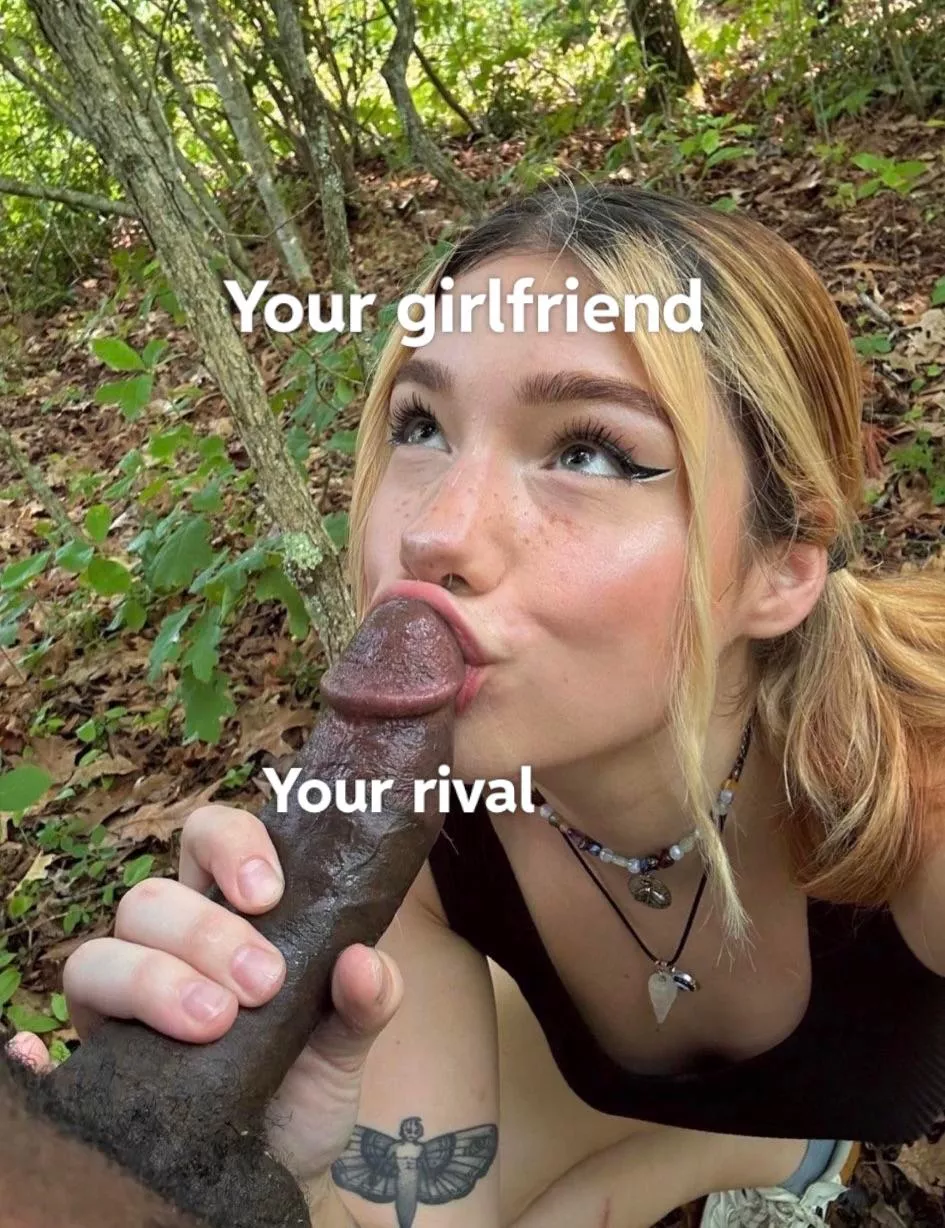 Your “rival” has a bigger dick than you imagined lol. Perhaps he will be Your bully from now. posted by Realcuckfantasy