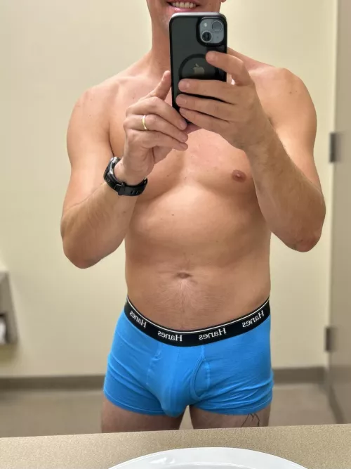 First time wearing some with a pouch, not sure how much I like them. by Cheapskateaholic