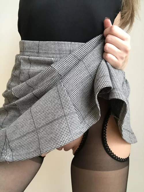 I have a secret, I don’t wear panties and when I wear a skirt I “accidentally” bend over in front of men 🤭 by Your_Fairy