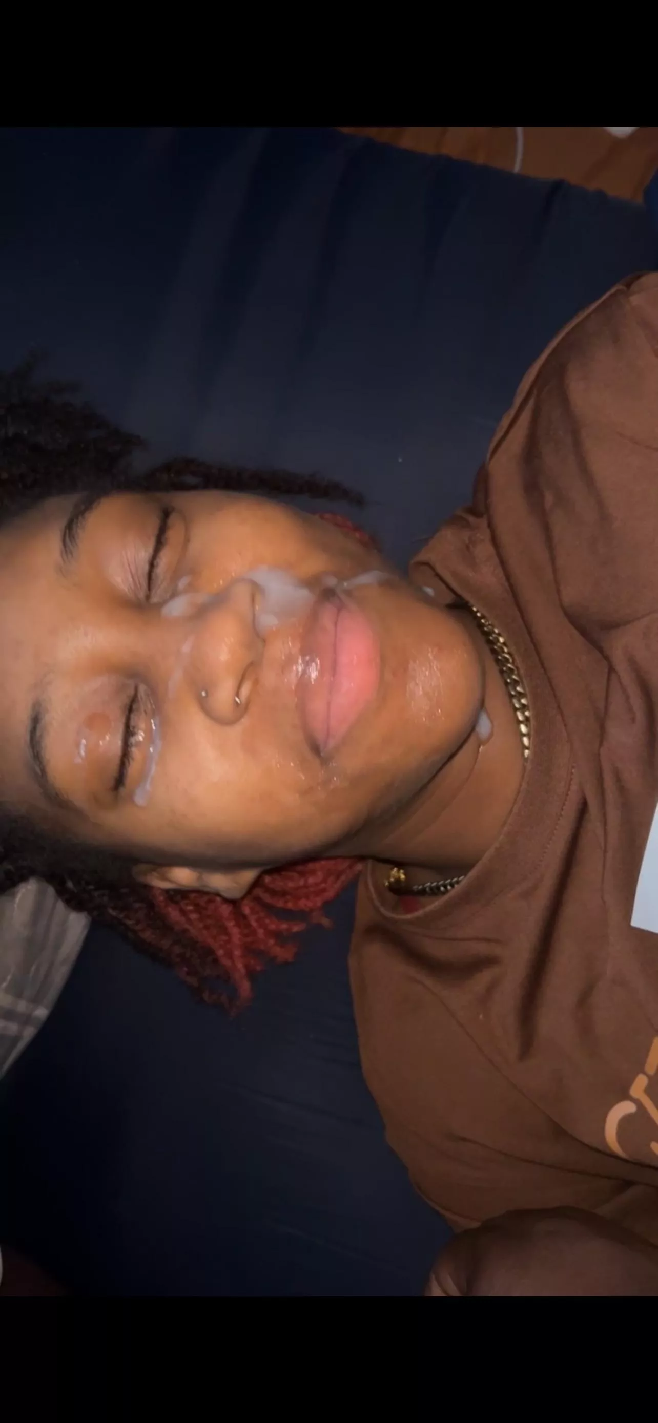 If you don’t blow your load on my face like this, I DONT want it 🤷🏾‍♀️ posted by lainesnastycorner