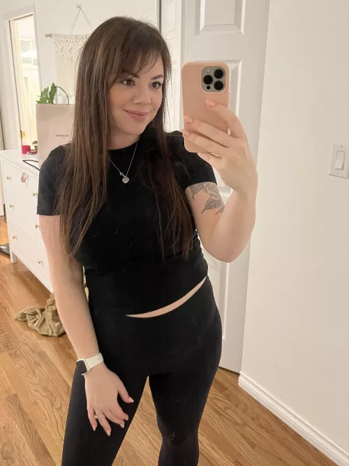 Just a quick mirror selfie before running out! by avajadeanderson