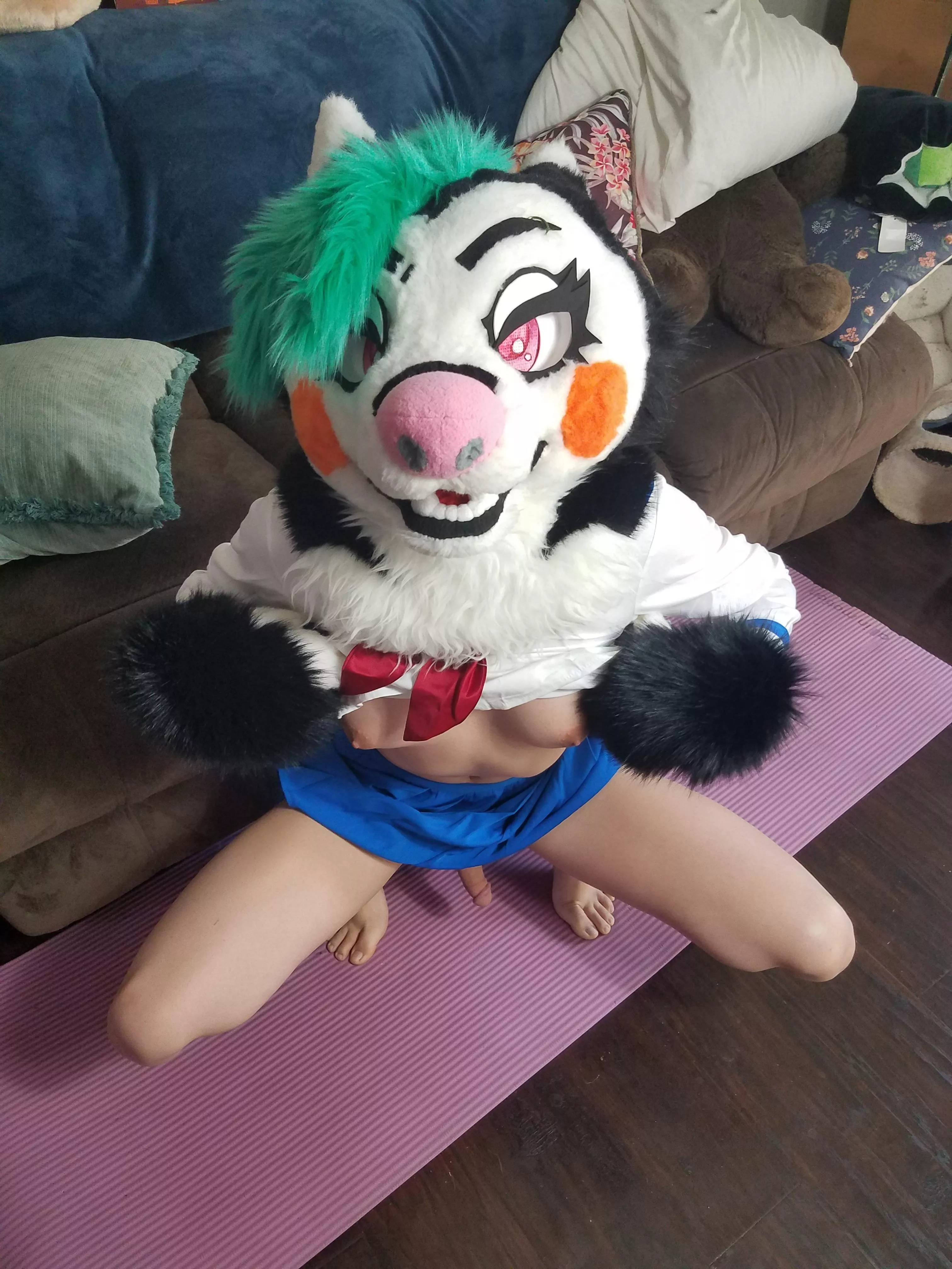 Look I'm a good girl!!! So can I have more of mycandy? posted by RickiTheShy