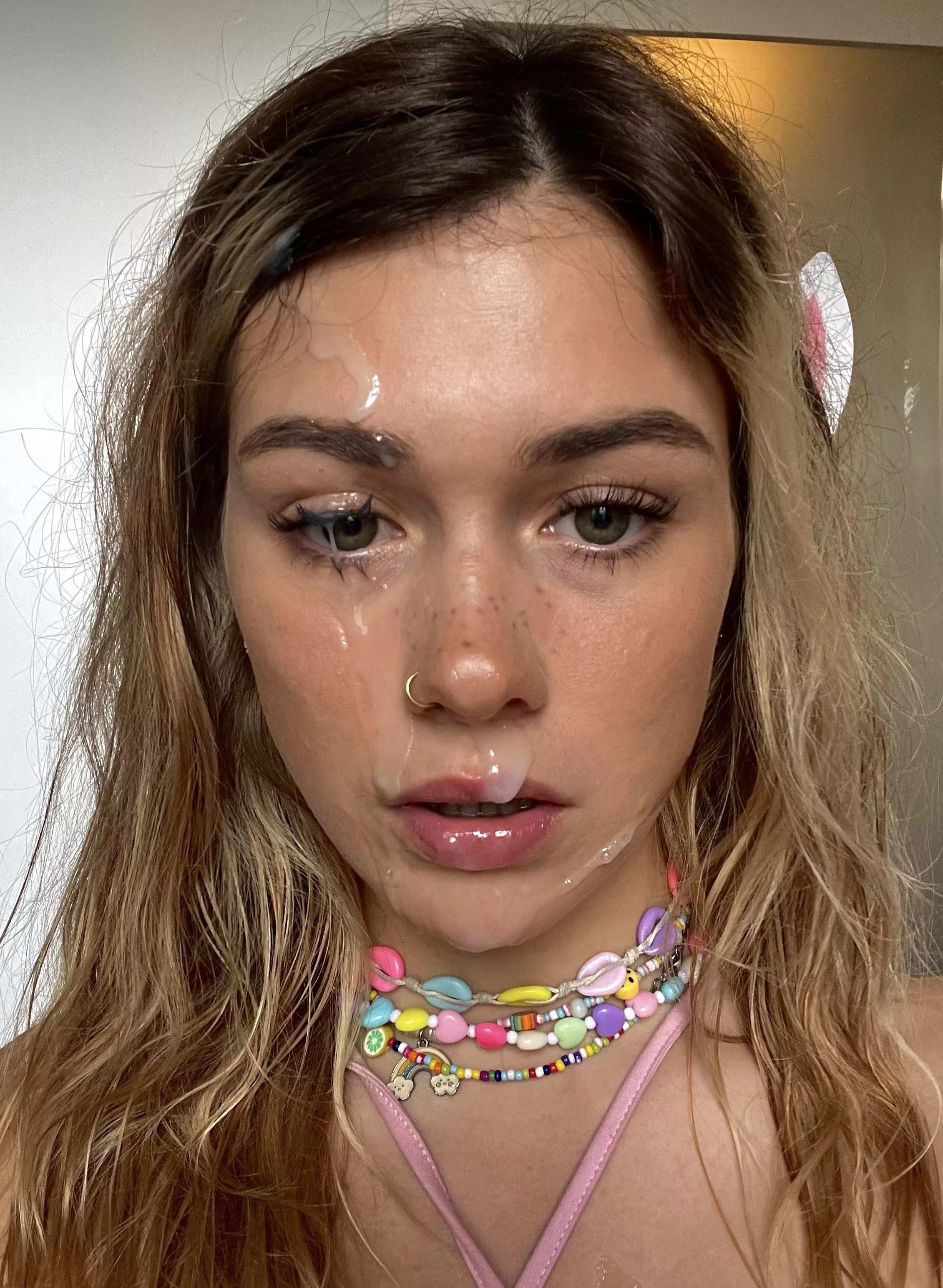 Me checking on my camera if it got in my eye lol, not happy 😆 posted by levanabanana1