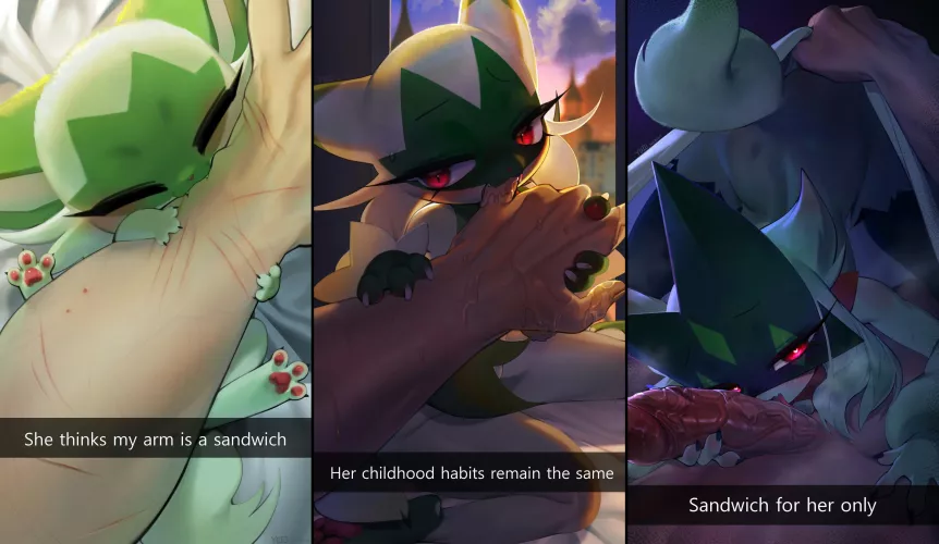 Sandwich for her only (YUOI) by HornyOnPlayer