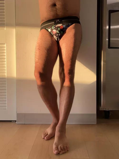 S&B athletic floral brief in the golden hour by ILikePretending