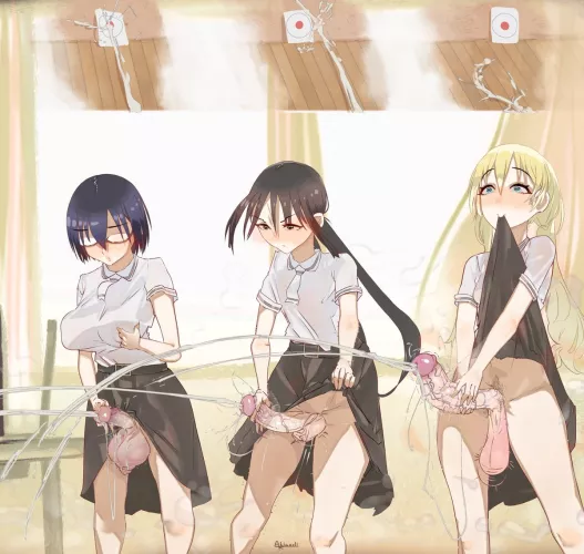 Test Your Aim with the Asobi Asobase Crew (AbigorLi) by itsaferbie
