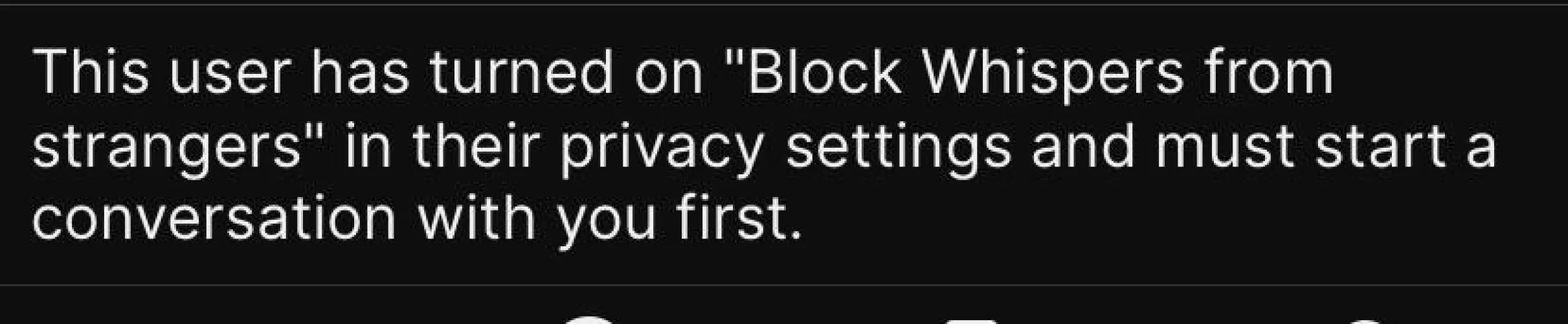 Unable to respond to whisper by weeklysimone