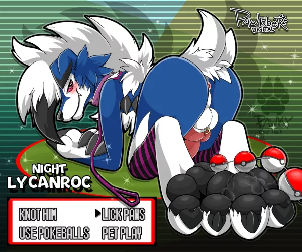 Wild Lycanroc Midnight Shiny Appears!! [M] (Pawky) by Bayzzhorex3