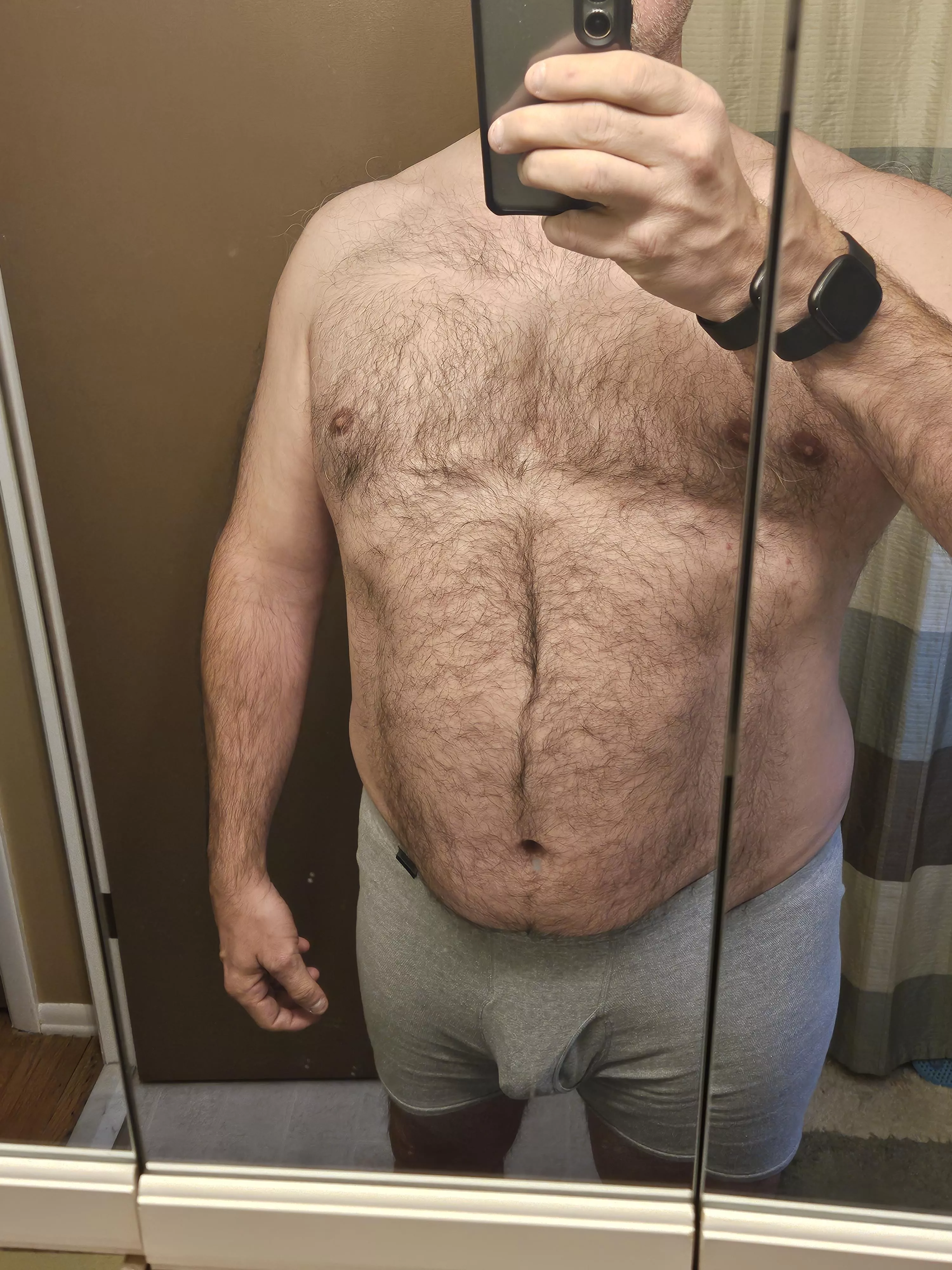 40 M leaving something to the imagination. First time posting this much of me. Be nice please. posted by dadsfun34