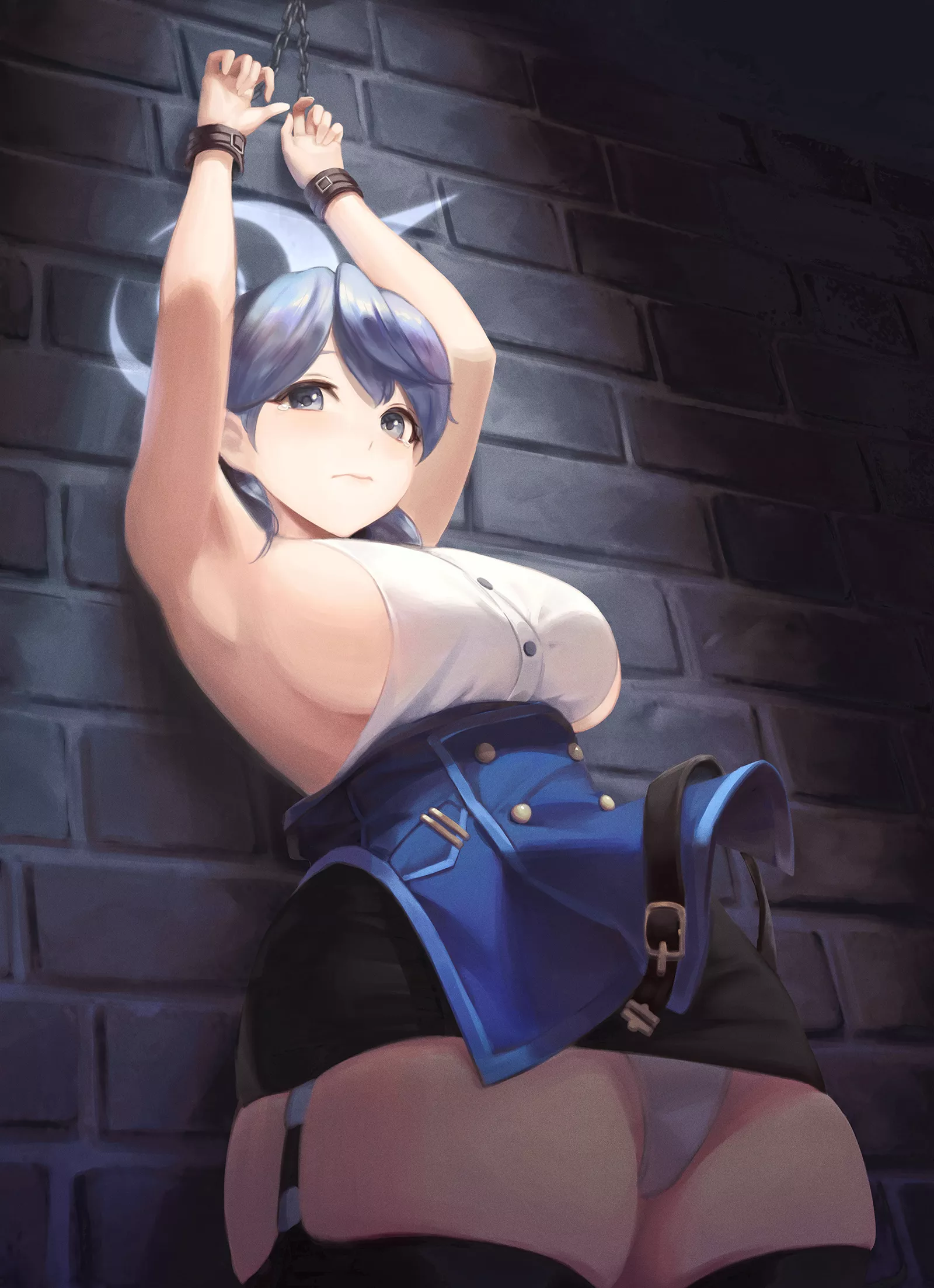 Amau Ako cuffed (elanphant) [Blue Archive] posted by TheRoySez