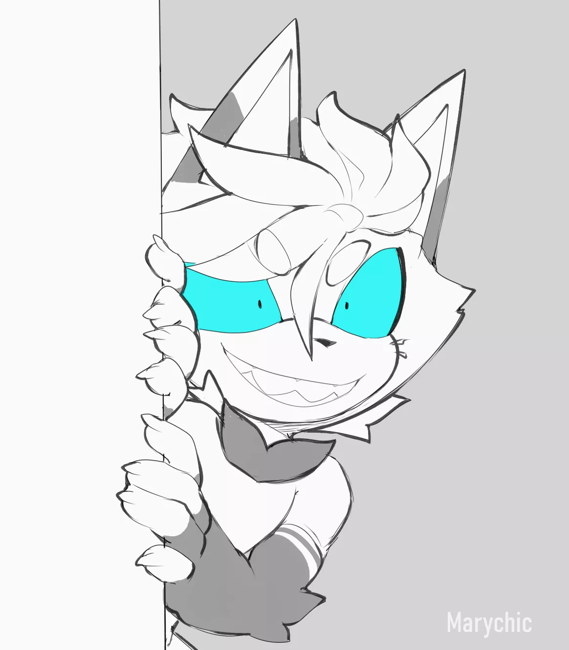 And now the cat is curious XD (Art by me) posted by Marychic3908