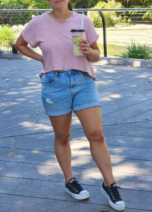 Day at the zoo in platforms, no socks by BadToTheBone85