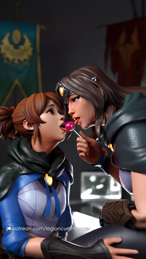 Marci and Mirana [Dota 2] (legioncummander) by legion_cum_mander