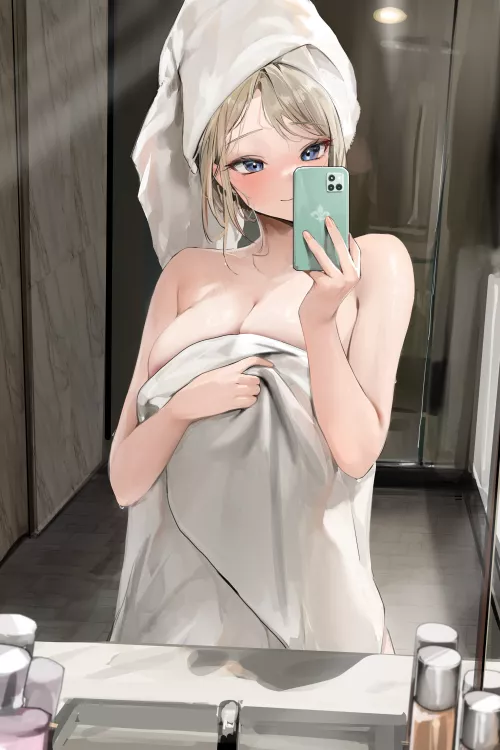 Mirror Selfie After Shower by xSaviour_N