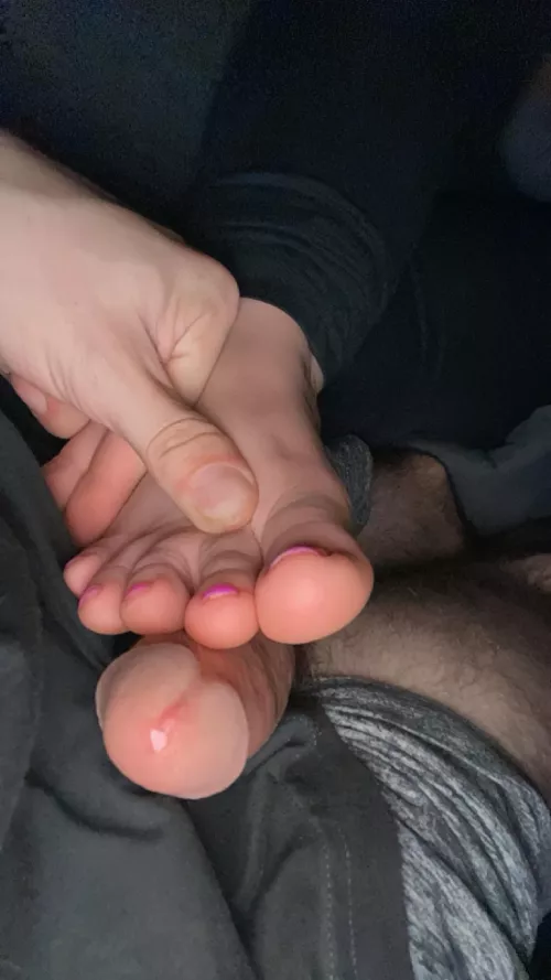 My soft tootsies had pre cum in seconds ;) (Oc) by Clean_Koala_9621