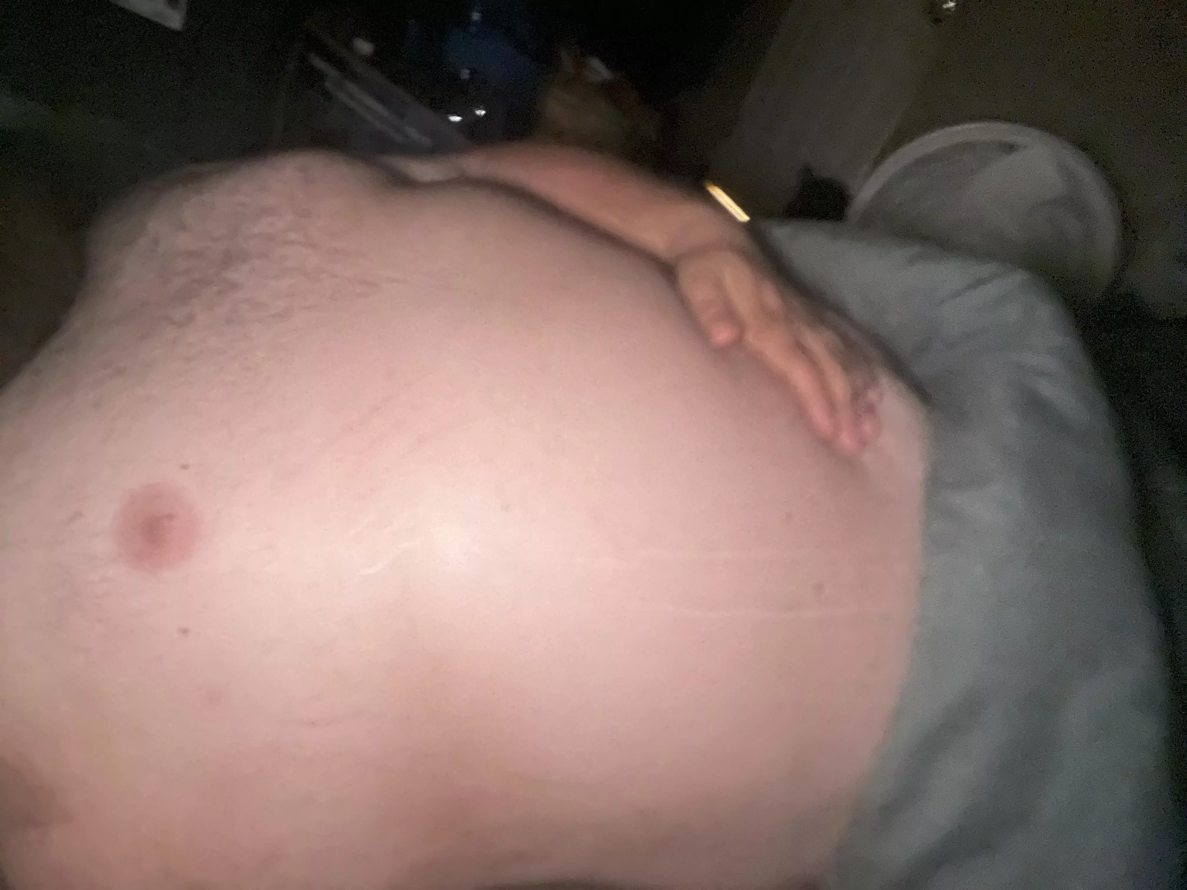Nice side shot of my belly posted by Life-Net4653
