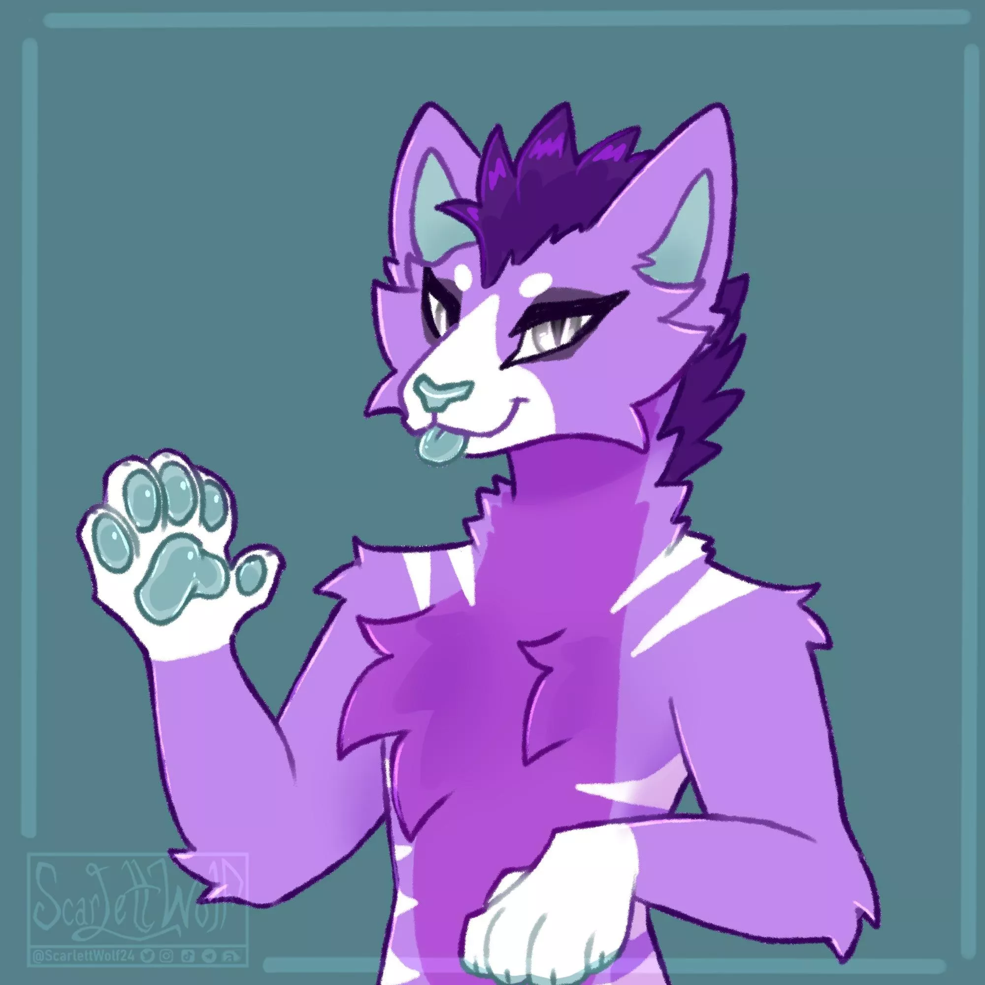 Purple Kitty! 💜🐈 posted by scarlettwolf24