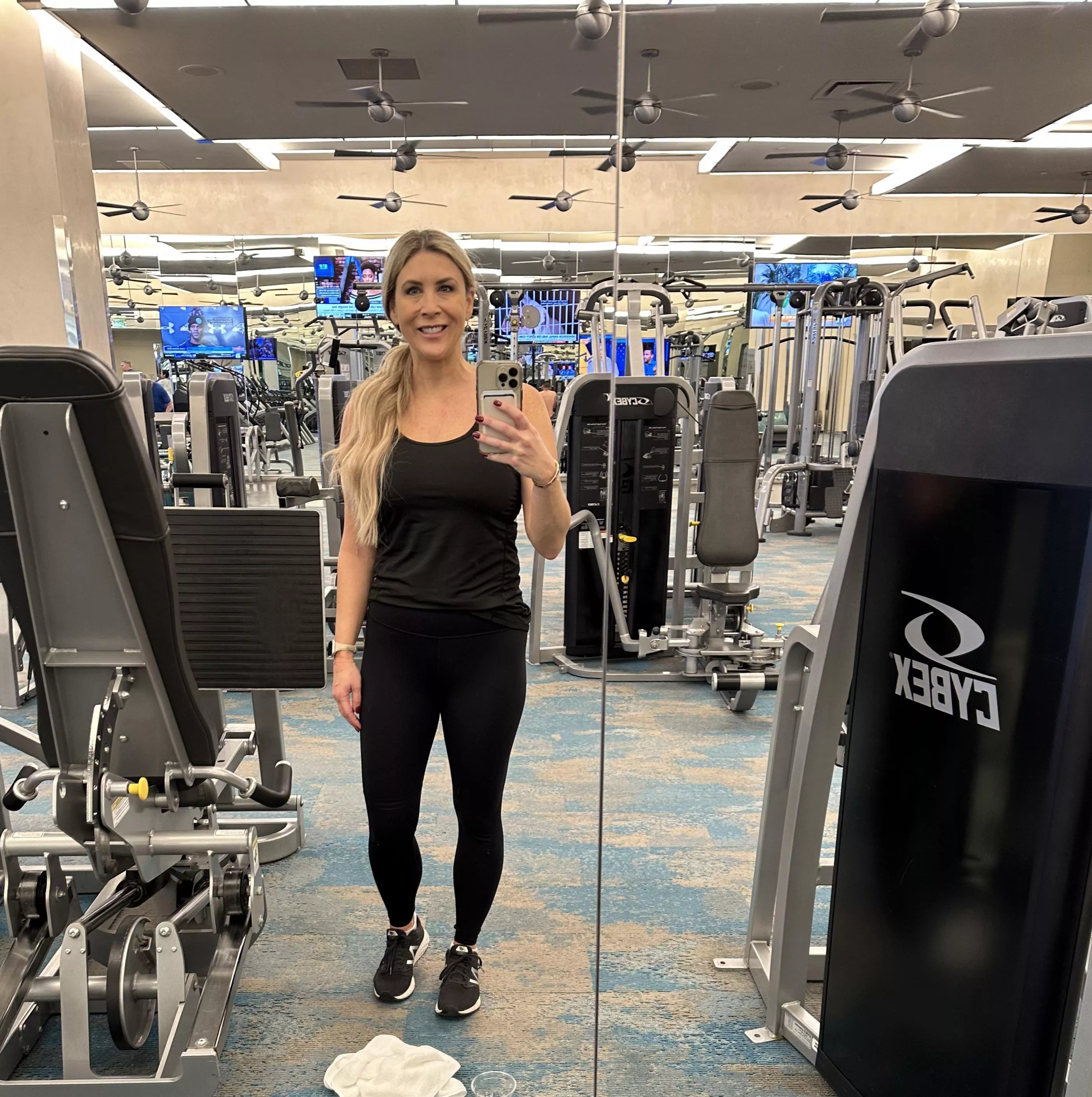 Putting in the work! Thankfully the hotel has a nice gym. posted by Vivid_Parts_72