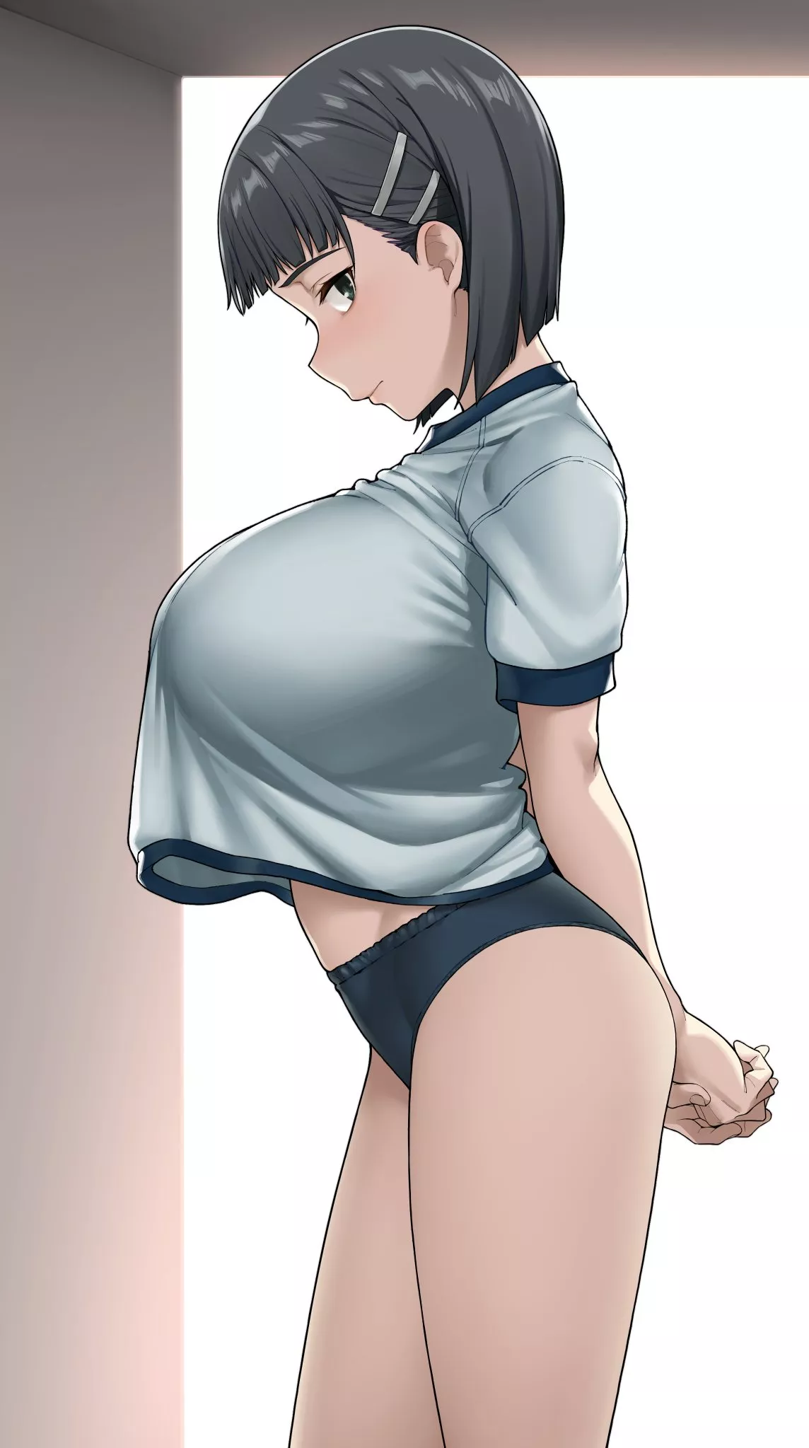 Suguha Embarrassed In Her Gym Uniform (Sword Art Online) posted by Csxc