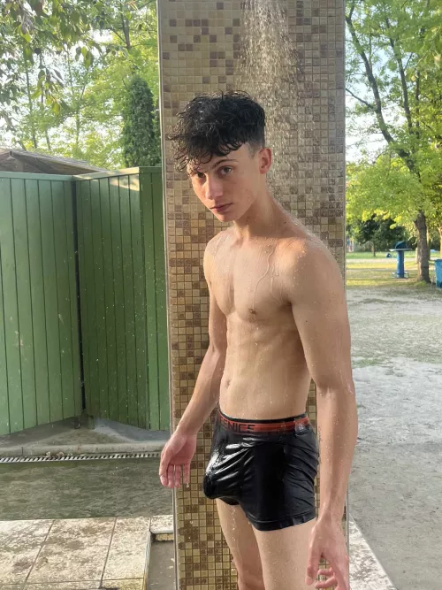 Would you take a shower with me in my underwear? by dailychris2003