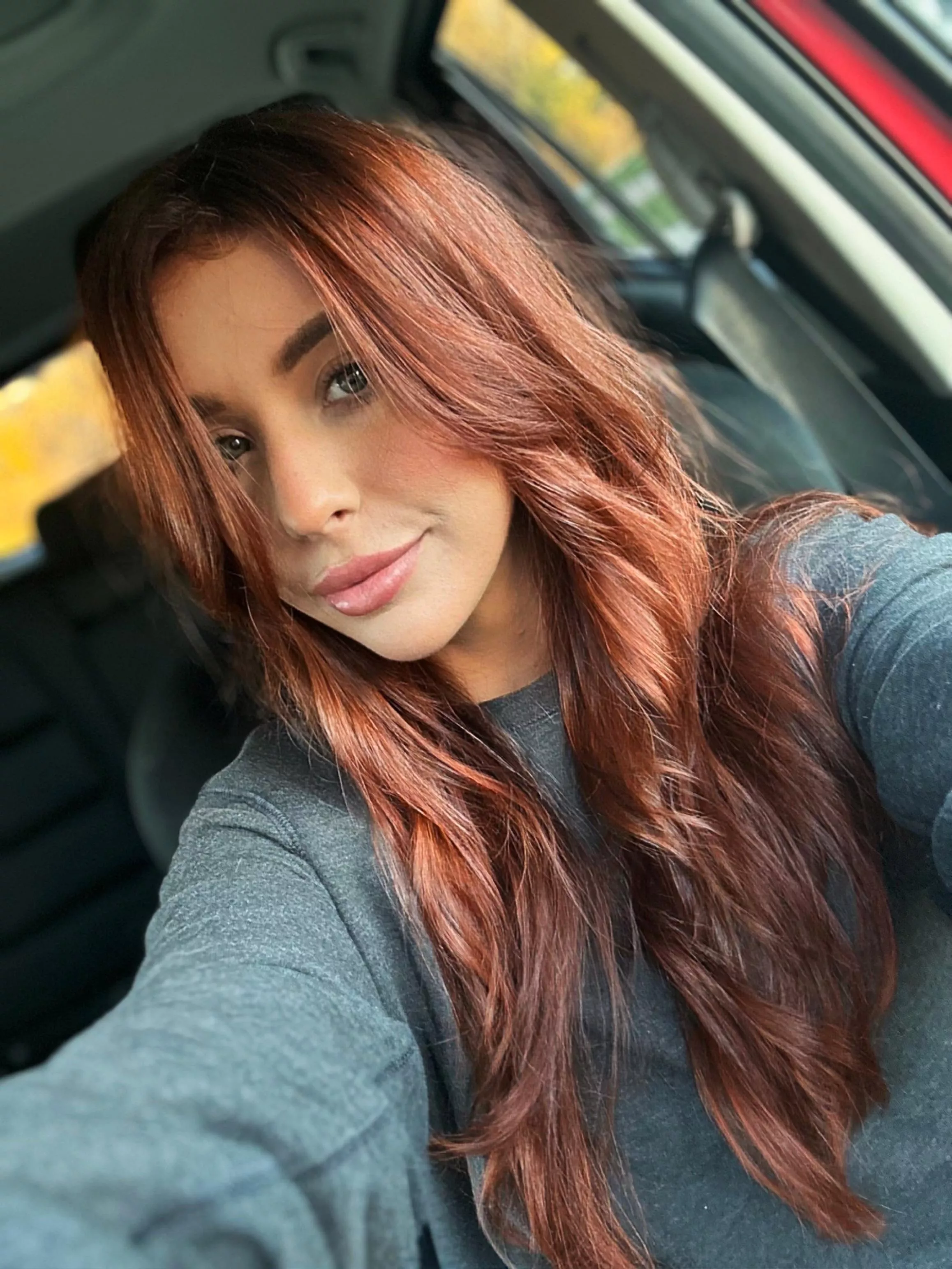 Being bored on a road trip means you get selfies, yay [f] posted by EmergencyOk6986