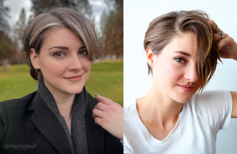 I finally looked into what people have been pointing out for years… am I… am I actually trap Shailene Woodley? 😂 by AlsoAshley