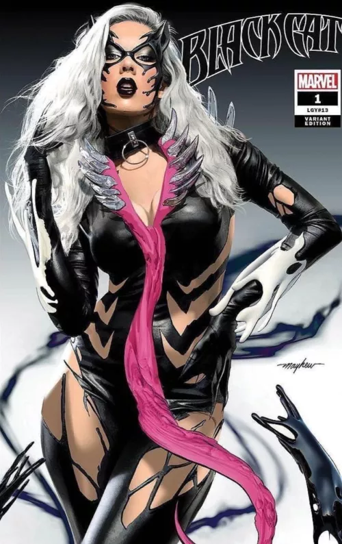 Symbiote corrupted black cat 🤤 by tbm14332