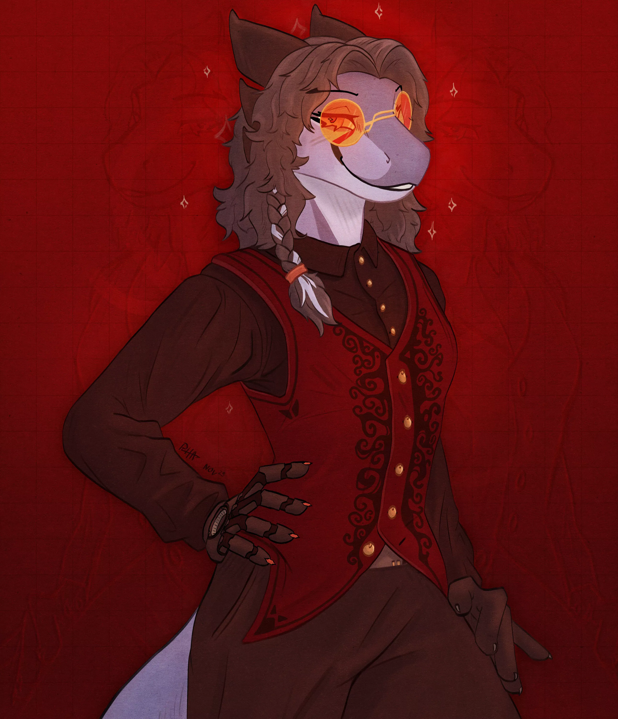Deep Reds (art by me) posted by RhaelRhaelRasputin