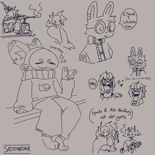 Furry doodles are the best doodles! by sad_dinosuar