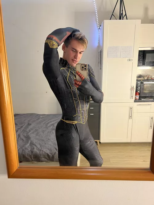 How's my spiderman cosplay? Or should I say spidergay? by theretoshrug902
