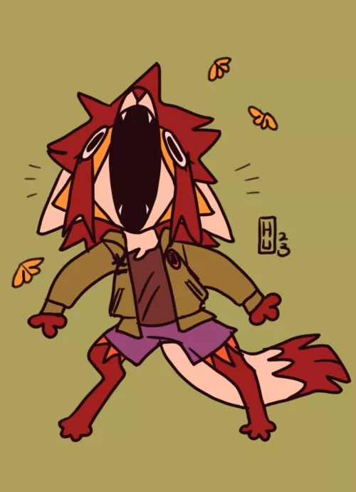 Lochlan going AHHH by LockWhim