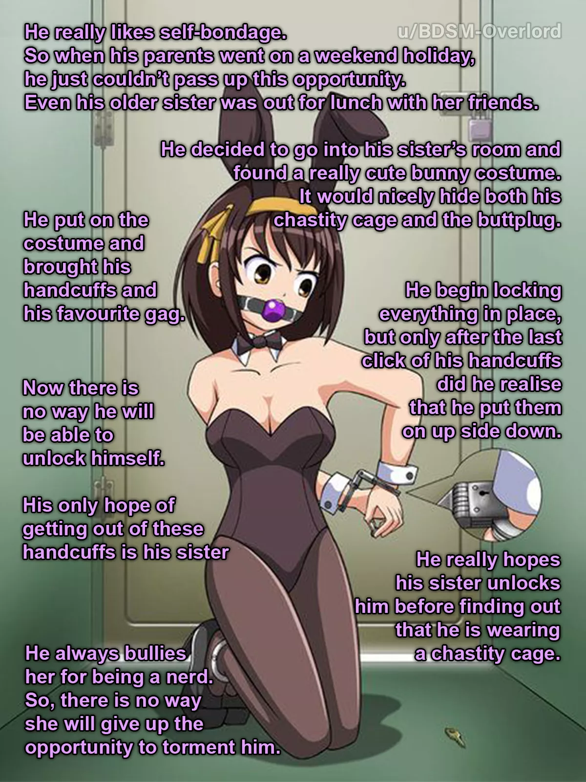 Simple self-bondage gone wrong posted by BDSM-Overlord