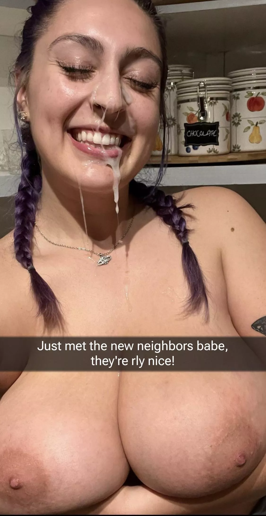 They stopped by to borrow some milk 😂🐮 posted by throatfuckedmeat