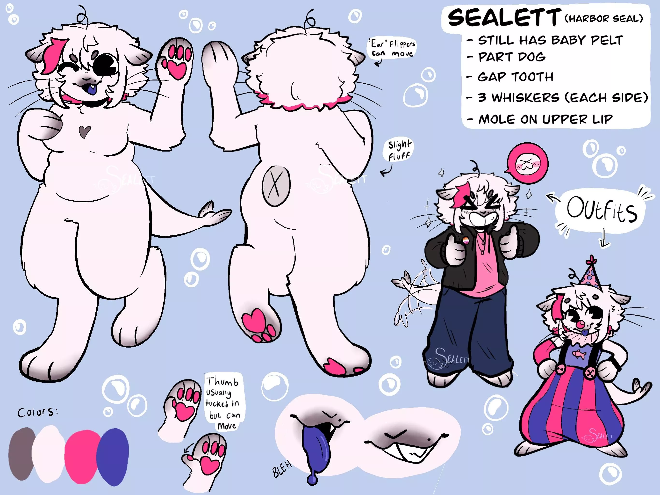 Updated ref for my fursona, what do you guys think ? :3 posted by ComfortableChain8429