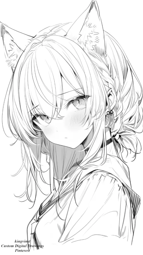 catgirl by kingvinst [Original] by k1ngvinst