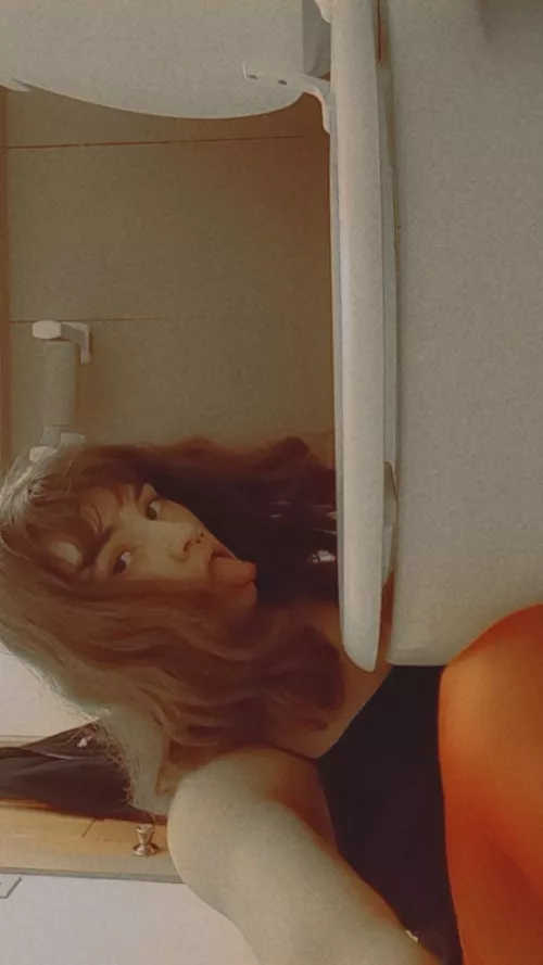 Cute little toilet slut wishing to become a permanent toilet lover by Fallen_StarDust