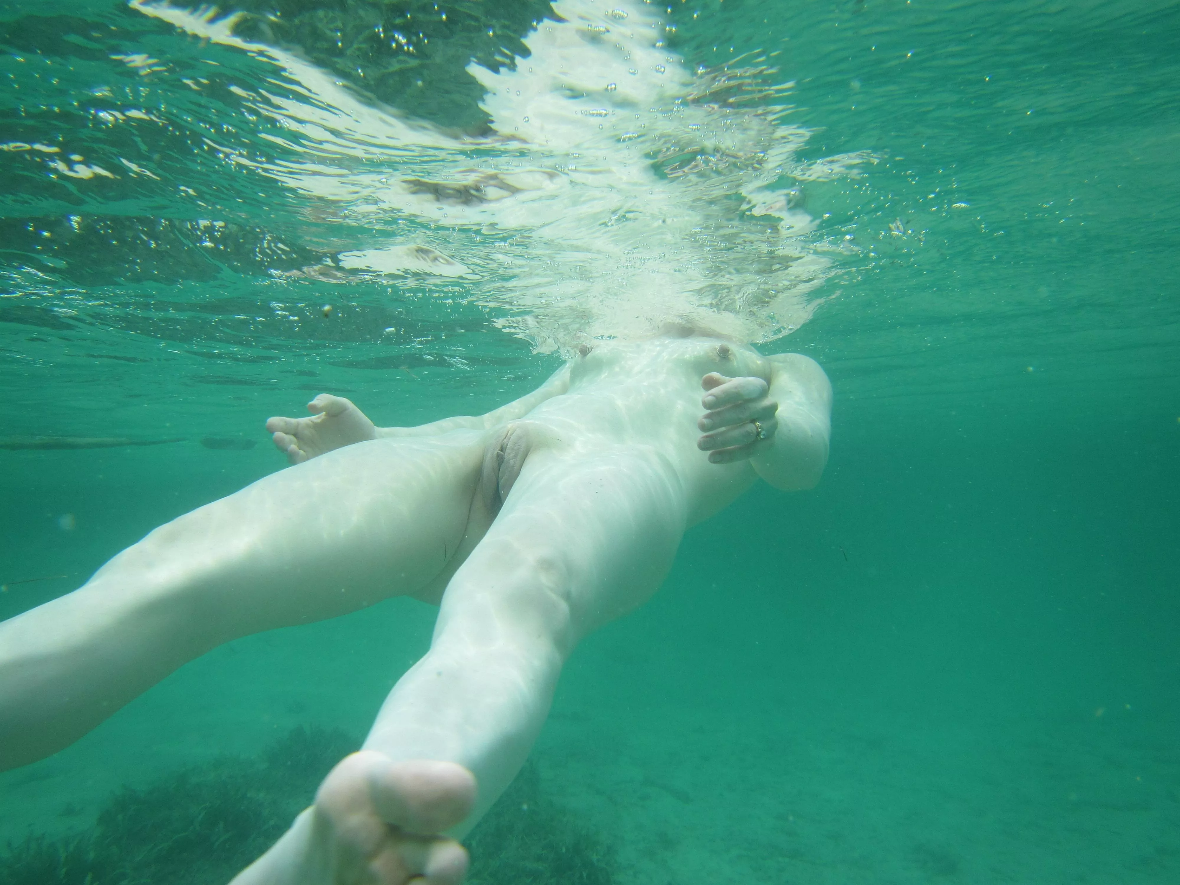 Enjoying a swim at the Nude Beach posted by Born-Ant8542