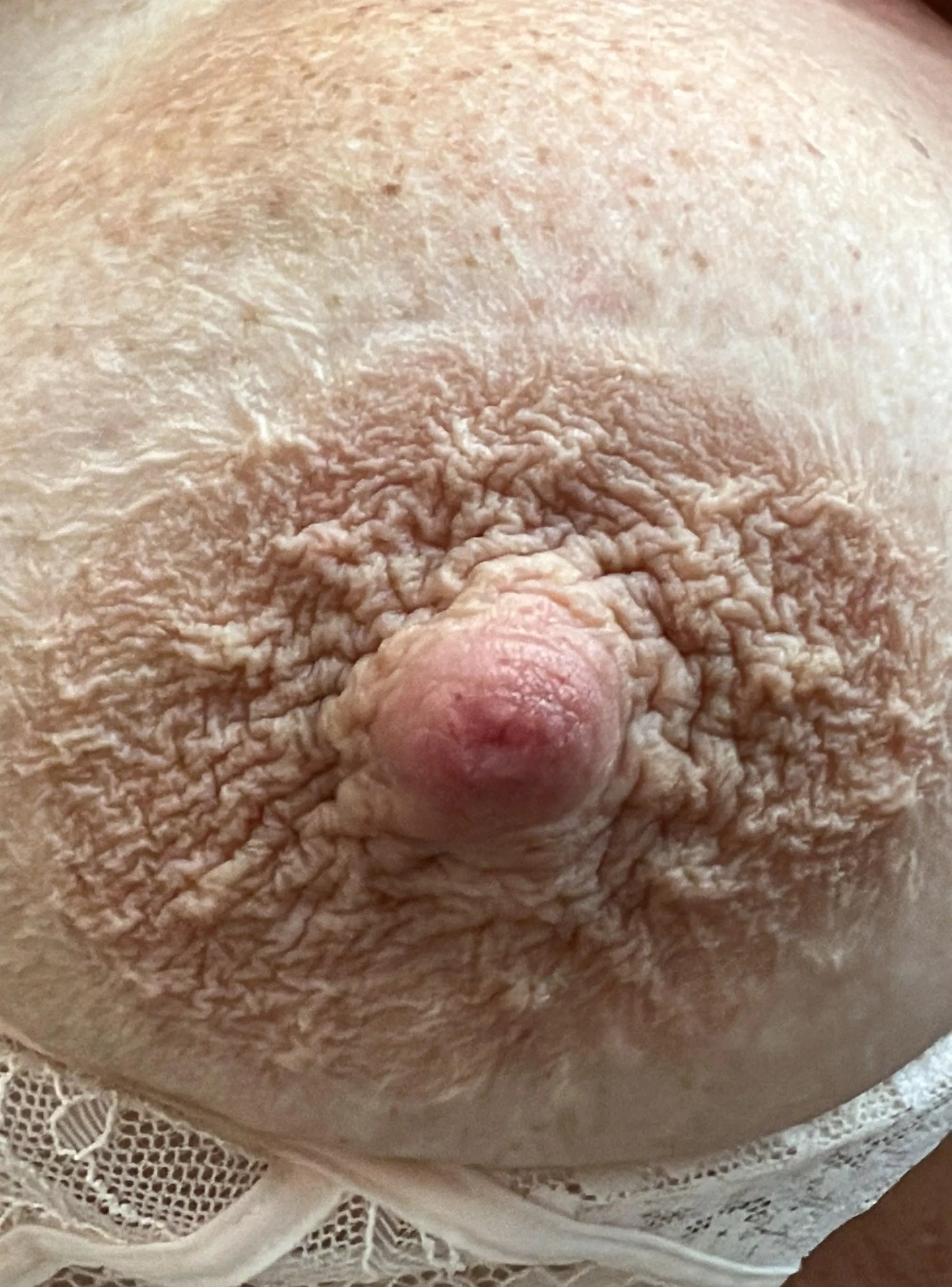 Excited nipple ready to be sucked on. posted by AlwaysAtPlay