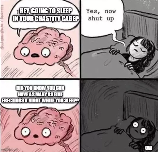 In response to the guy who said 'more memes' I present, my least favorite part of chastity posted by CagedInClass