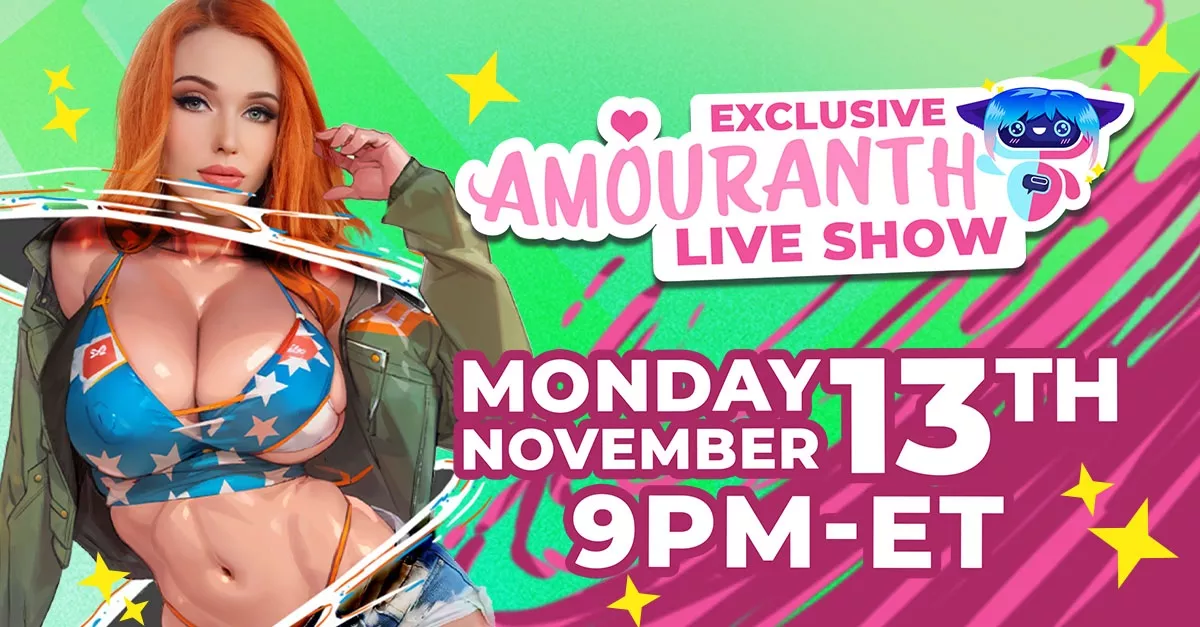 Join Amouranth’s Hentai live show and do things too hot for Twitch! 🔥👇 posted by InfiltratorOmega