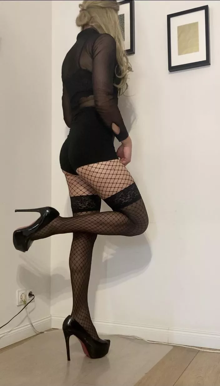 My new outfit with the fishnets you liked so much posted by EqualDirection2020
