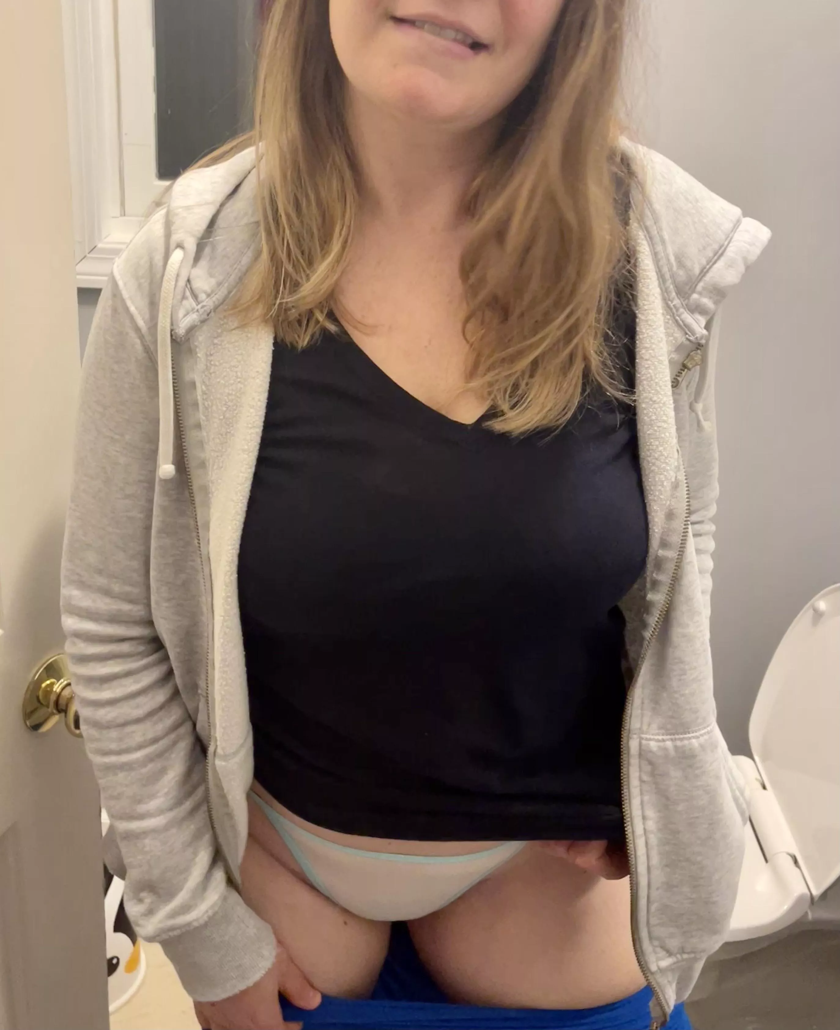 Quickly in the bathroom? posted by CougarMarie